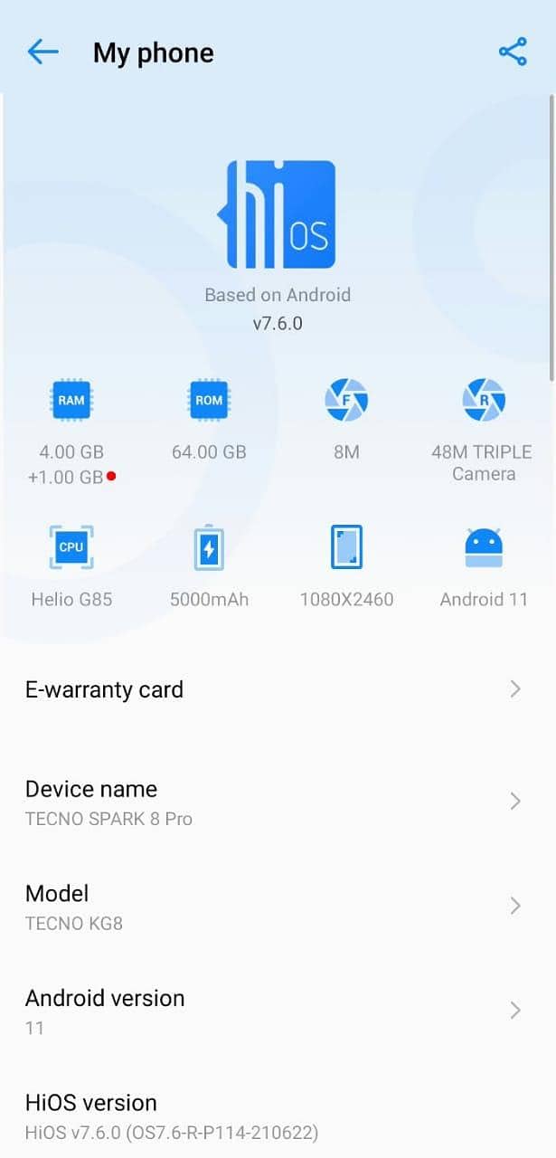 Tecno Spark 8Pro 0