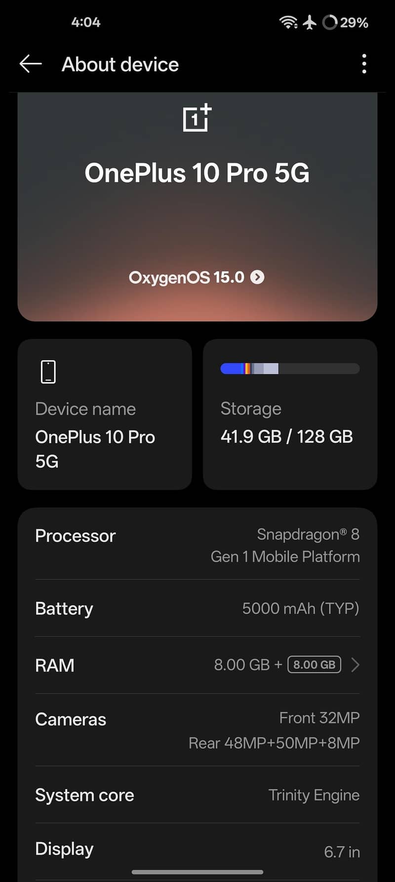 One Plus 10 Pro 8