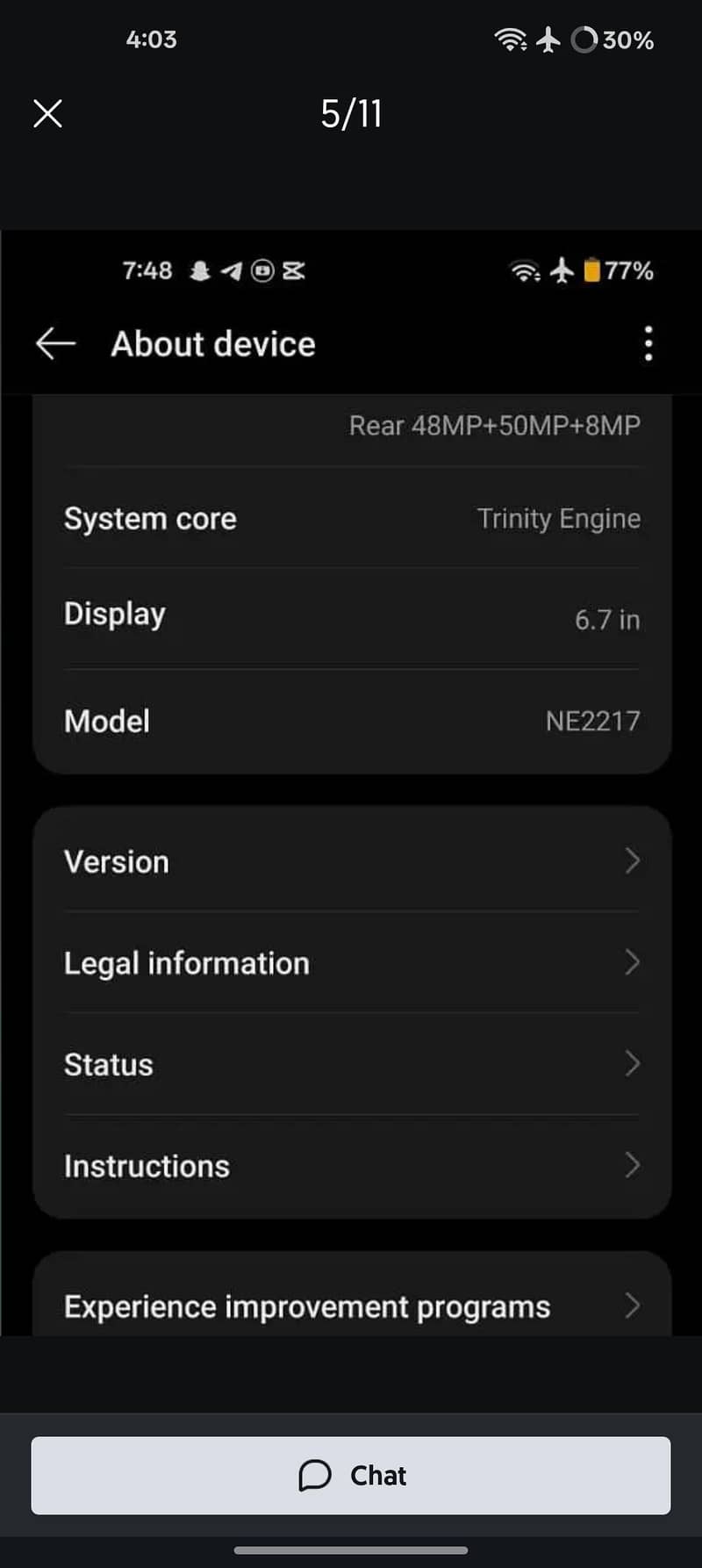 One Plus 10 Pro 10