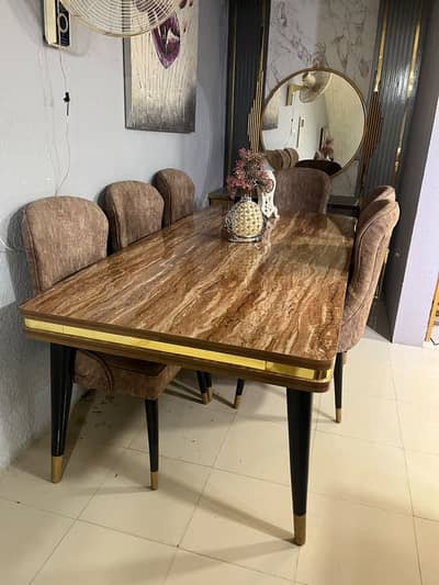 Premium Dinning Table With 8 Chairs