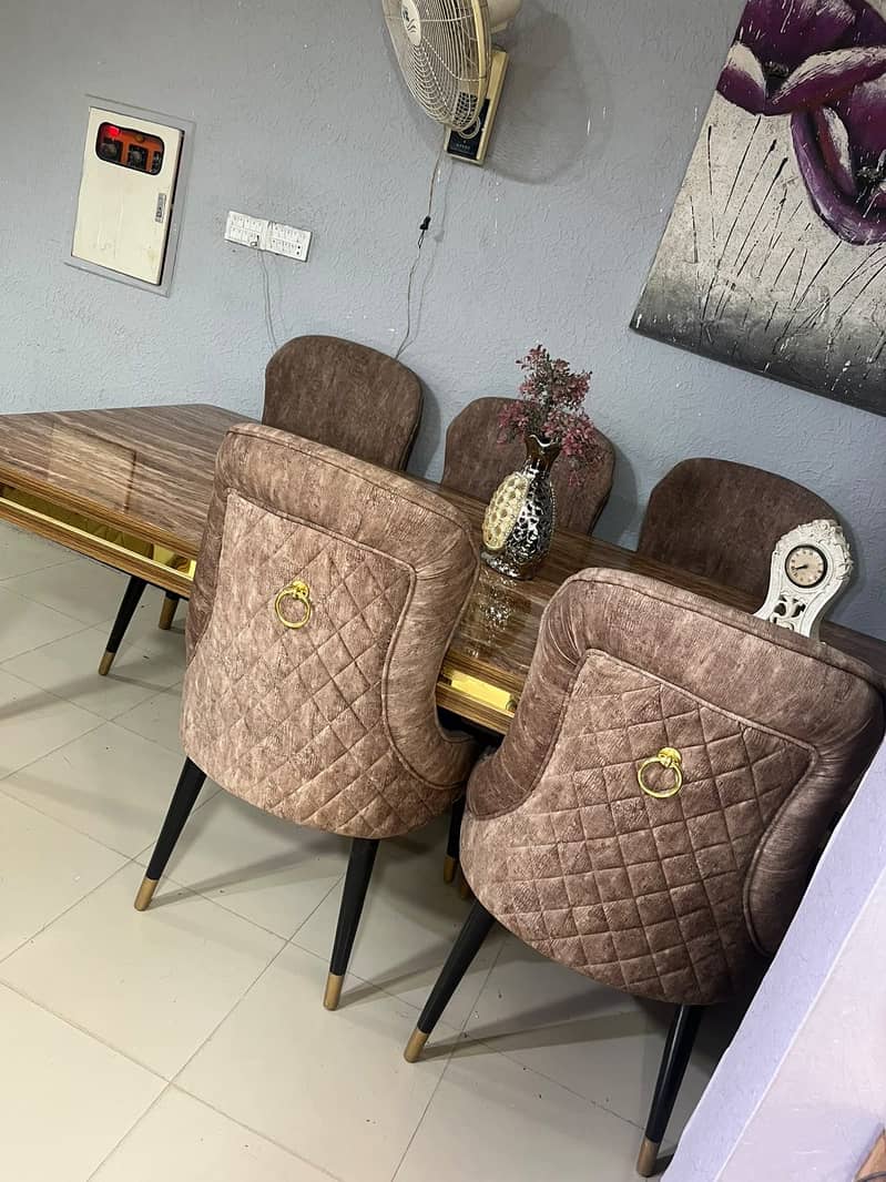 Premium Dinning Table With 8 Chairs - Dining Tables - 1120878884