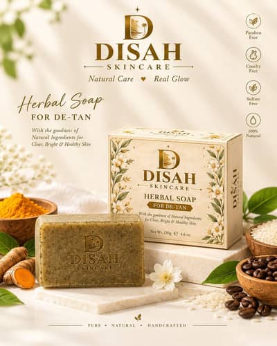 DISAH Herbal Soap | Handmade & Homemade Organic Soap | De-Tan Care