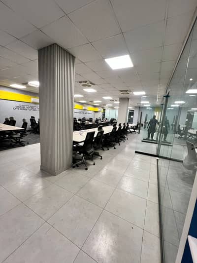 4500 Sq Ft Fully Furnished Office For Rent - Johar Town - 50 To 60 Seating - Executive Room, HR Room - Rent 4.2 Lakh