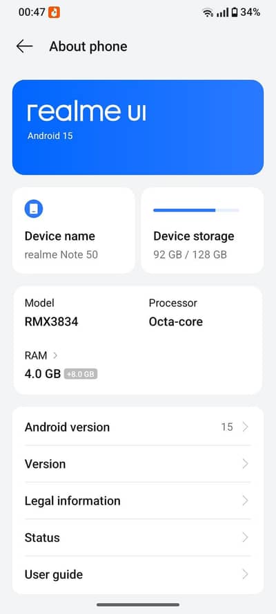 Realme Note 50