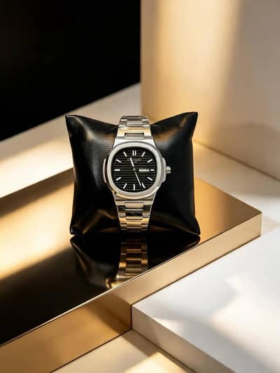 Patek Philippe Nautilus Style Watch_Black ,green Dial
