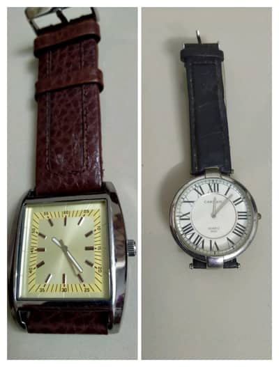 "Cartier" Mens Wrist Watch / "Next" Mens Wrist Watch