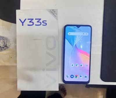 Vivo Y33s 128GB black Storage 8GB Ram with box for sale