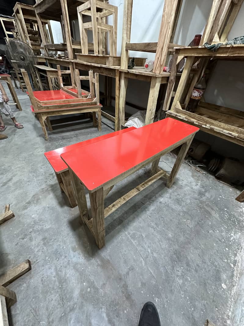 School desk bench 1