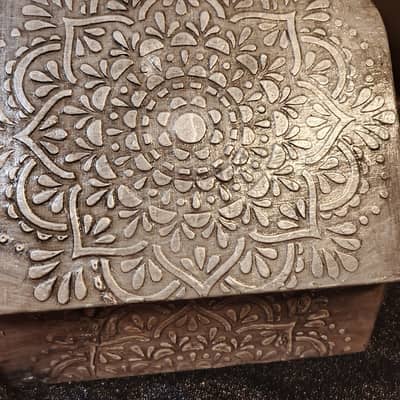 hand made unique texture art box