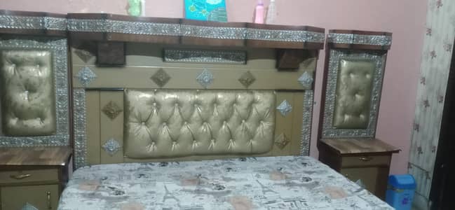 Full King size bed & side tables for urgent sale