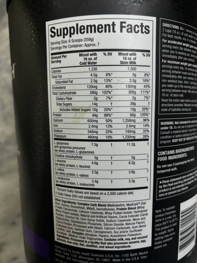 Muscle Tech Mass Gainer High Protein - 6lbs - Gym & Fitness - 1120880672