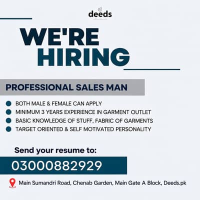 Professional Garments Salesman & Women