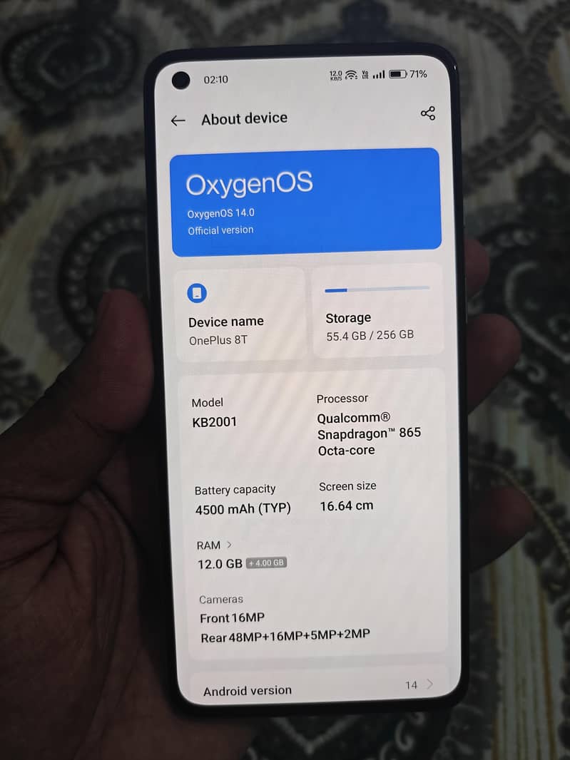 One Plus 8T 4