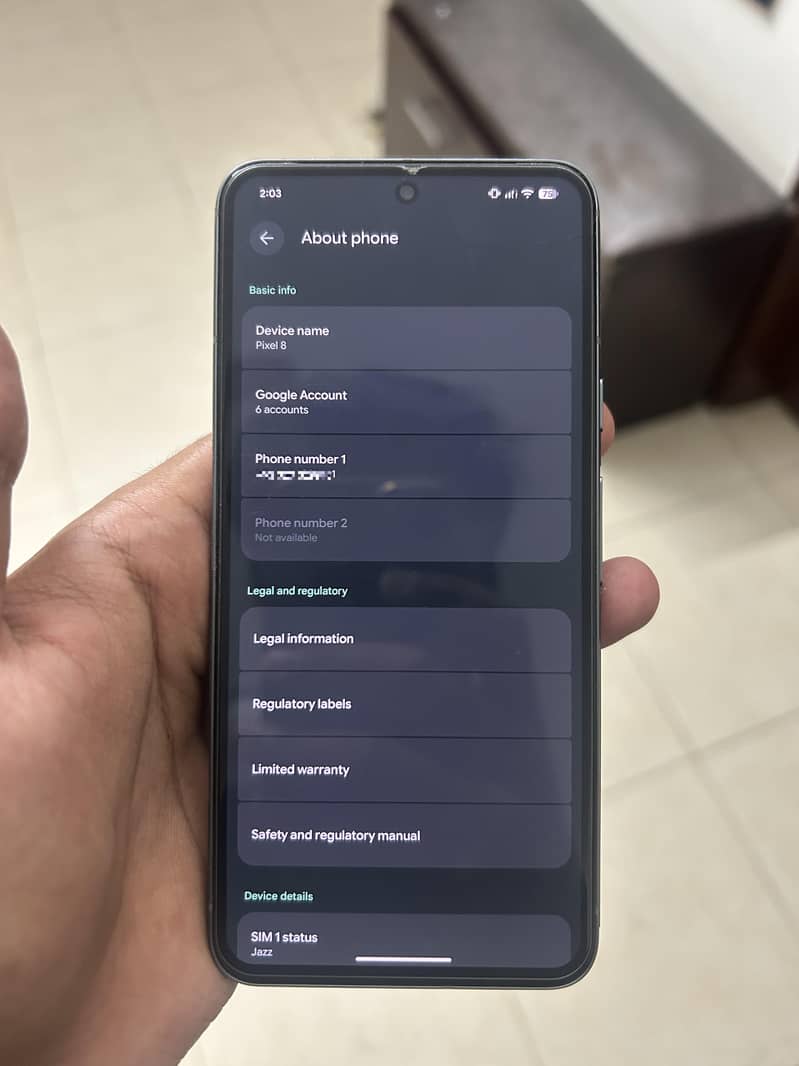 Google Pixel 8 7