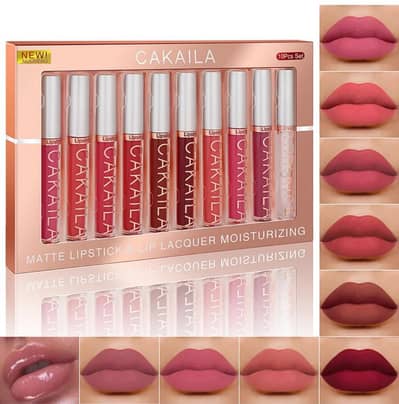 CAKAILA 10 Pcs Matte Liquid Lipstick Set