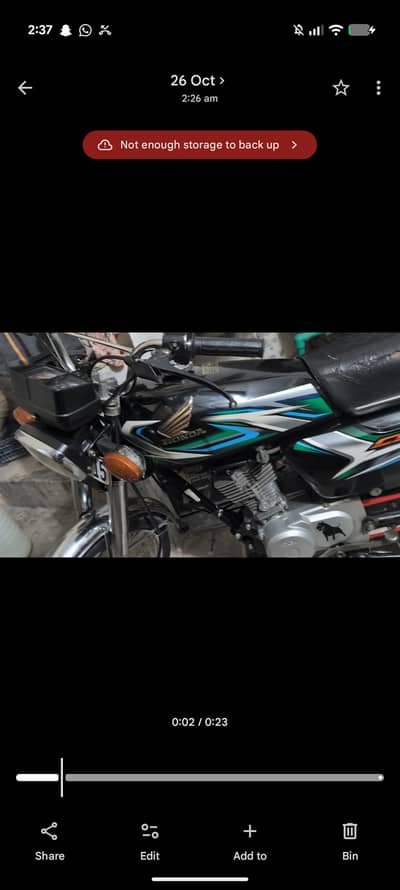 Honda 125 23 model paka
