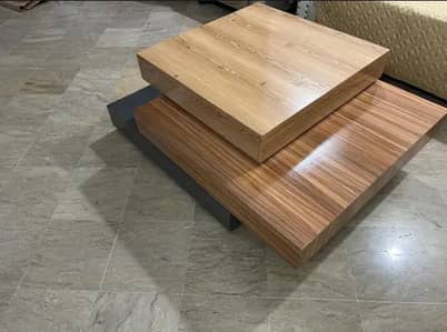Modern Coffee Table with Wheels + FREE SOFA COVER (WHITE)