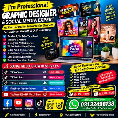 Professional Graphic Designer - Custom Posters, Social Media Banners