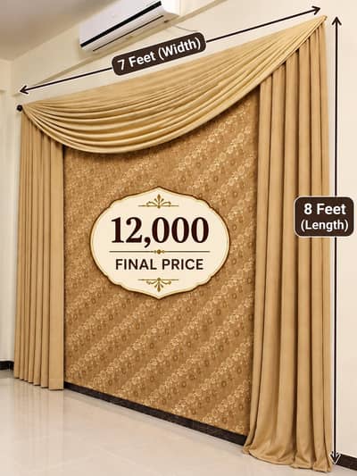 curtains with back blind and drape