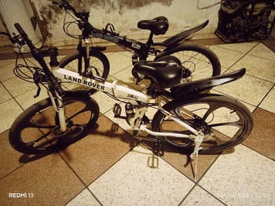 Land Rover G4 Challenge Folding Mountain Bikes (Pair of 2)