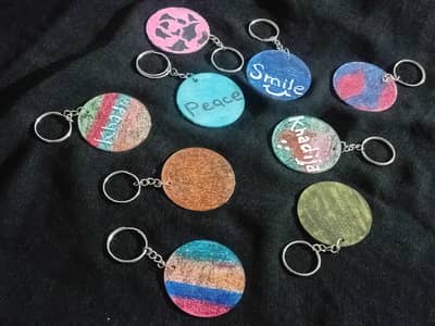 Hand painted Acrylic keychains