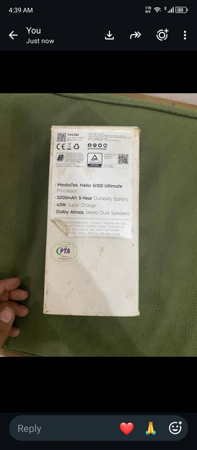Tecno CAMON 40 pro 1