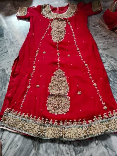 Red Bridal Lehenga Final 55000 Once Used Hyderabad