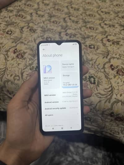Redmi 10A sports 6ram 128 no open repair only phone fix price