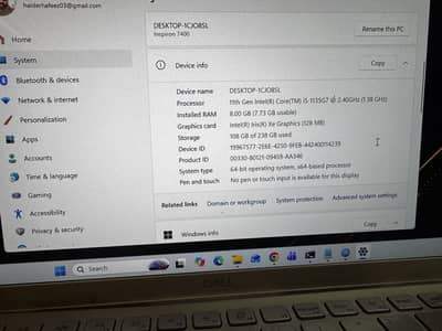 Dell Inspiron 7400 | Core i5 11th Gen | 8GB RAM | 256GB