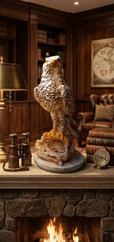 Handmade Eagle & Horse Showpiece Combo for Home Decor