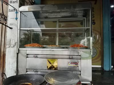 Sweets outdoor shelves counter