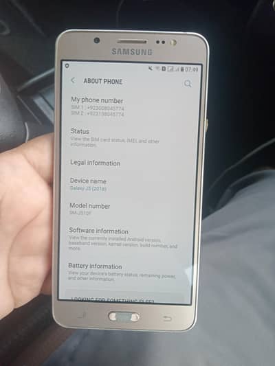 Samsung Mobile J5 2016