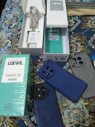 original Tecno camon 30 box with charger