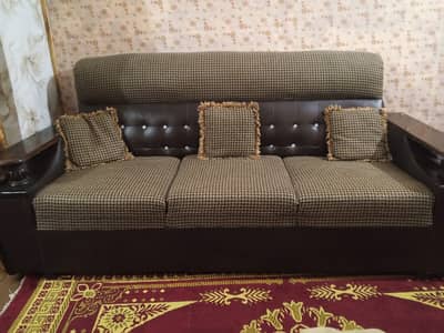 Luxury design leather sofa set 6 seater