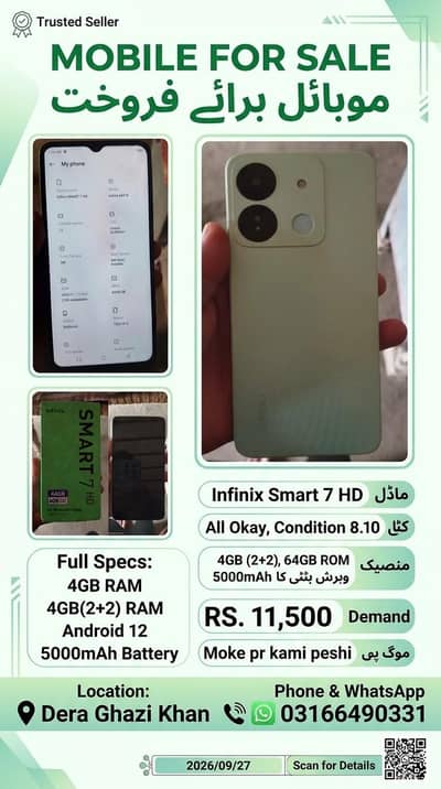 Infinix Smart 7 All okay