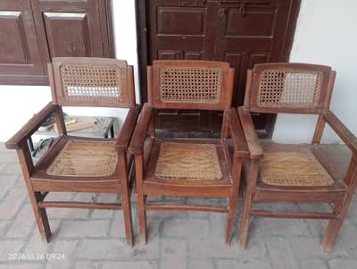wooden chairs