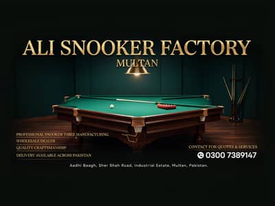 Snooker Table Manufacturer | Factory Price Pakistan