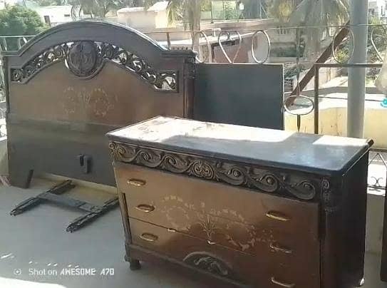 Bed Set With Dressing Table With Mattresses 5