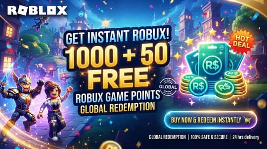 Rs. 3500 Roblox Digital Gift Card - 1000 + 50 Free Robux Points