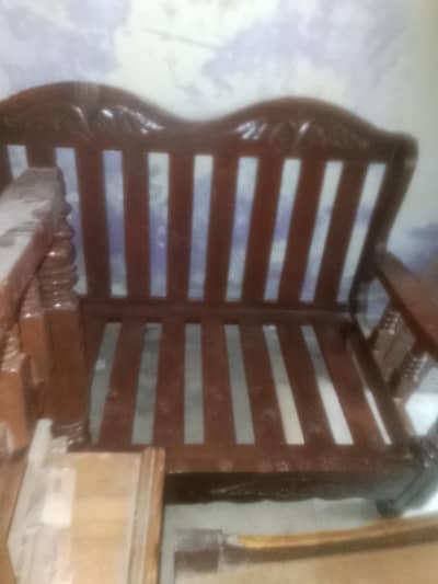 wooden sofa set
