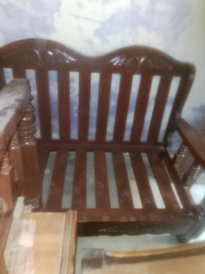 wooden sofa set 0