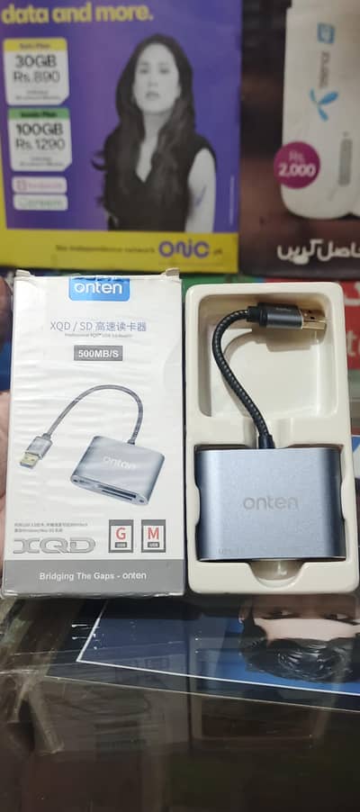 Onten XQD & SD Card Reader With USB 3.0 Port