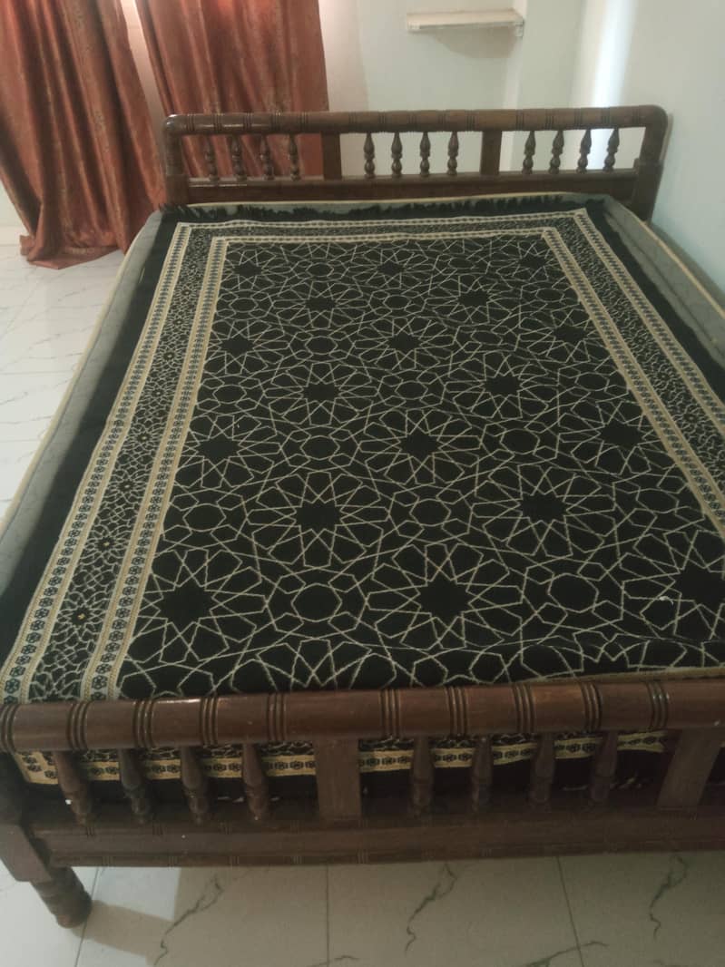 Queens Bed with Mattress 1