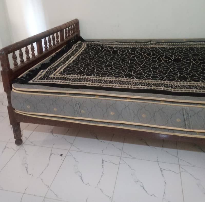 Queens Bed with Mattress 2