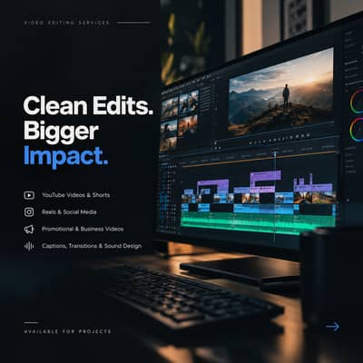 Video Editing Services | YouTube, Reels & Shorts