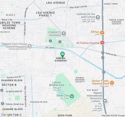 Stunning Corner Residential Plot Is Available For sale In Dream Gardens Phase 1 - Block C