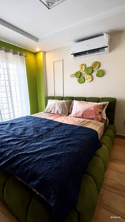 One Bed Fully Furnished Luxury Apartment Available For Rent in Iqbal Block Near Clowk Tower Bahria Town Lahore