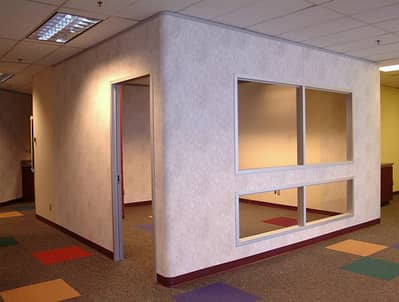gypsum partition/false ceiling/cement partition/glass partition