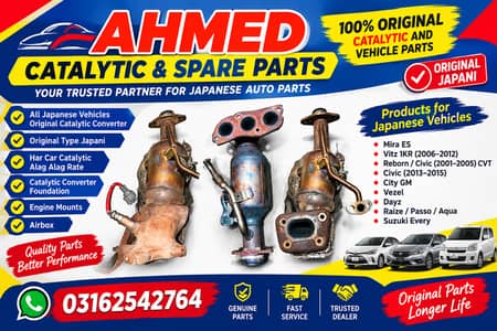 Original Japanese Catalytic Converter & Spare Parts | Ahmed Catalytic