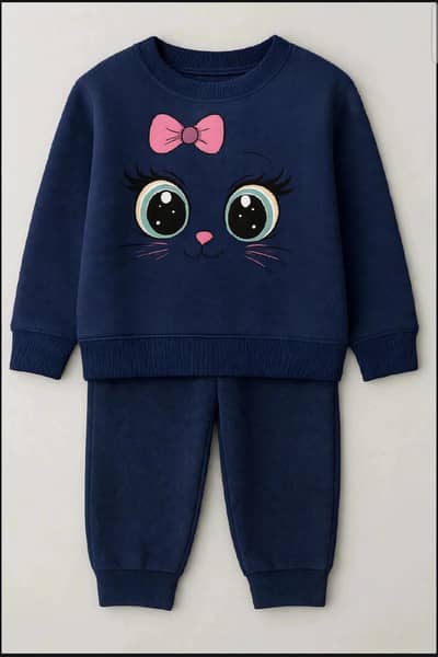 kids winter Track suits cotton fleece